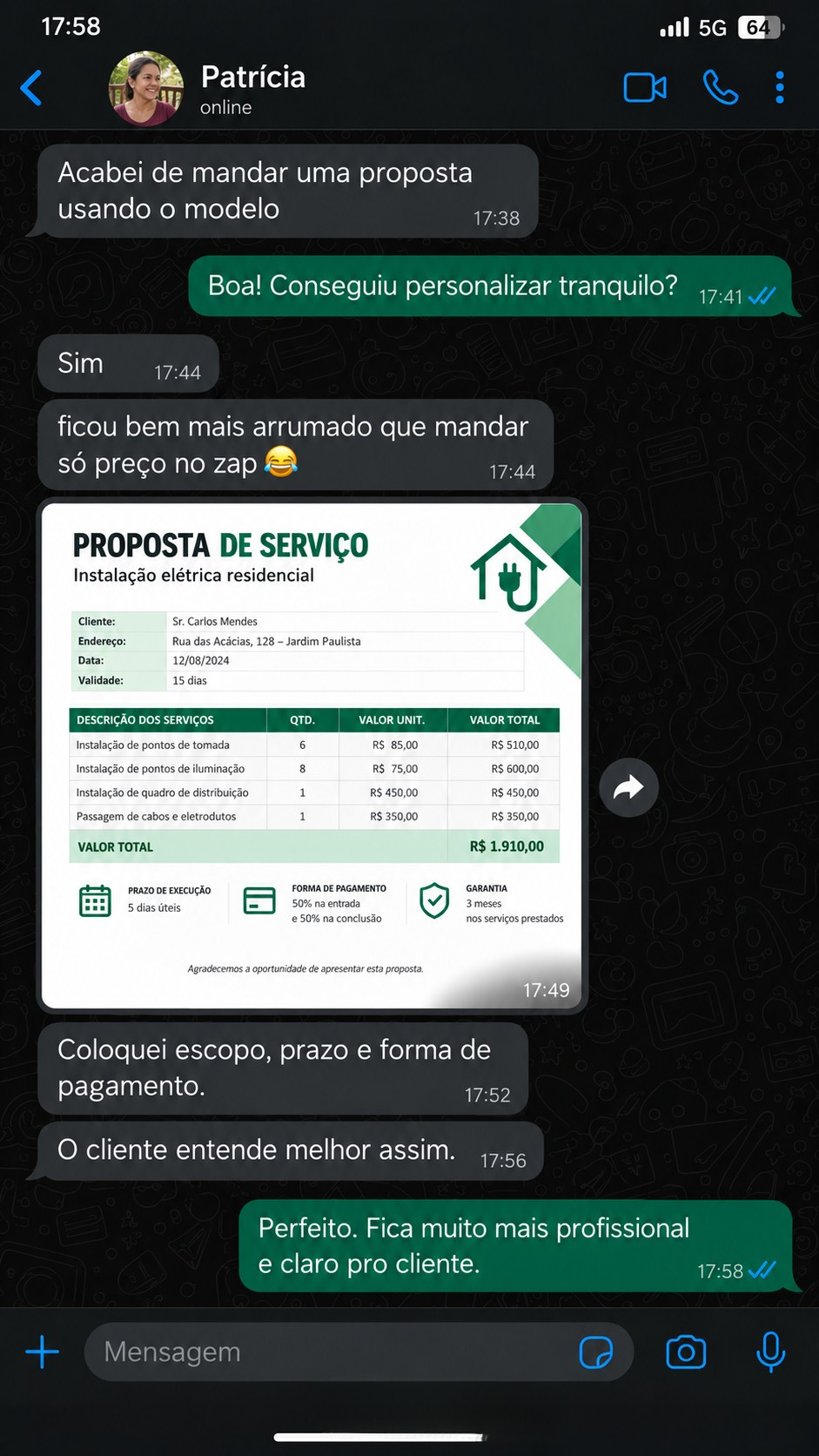 Depoimento de cliente do Eletricista Pro Kit 2
